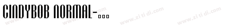Cindybob Normal字体转换